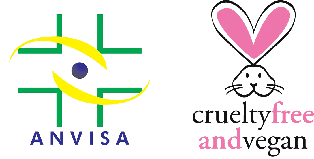 ANVISA e Cruelty Free logos